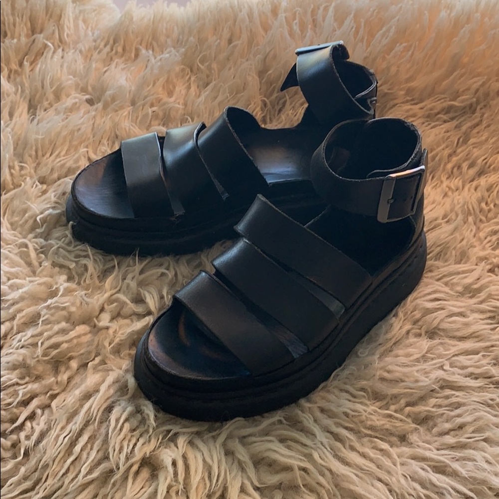 Dr. Martens Clarissa I Brando Black Sandals Size 5